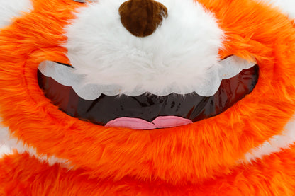 Adult 2.2M Orange Raccoon Inflatable Mascot Costume – Party Outfit