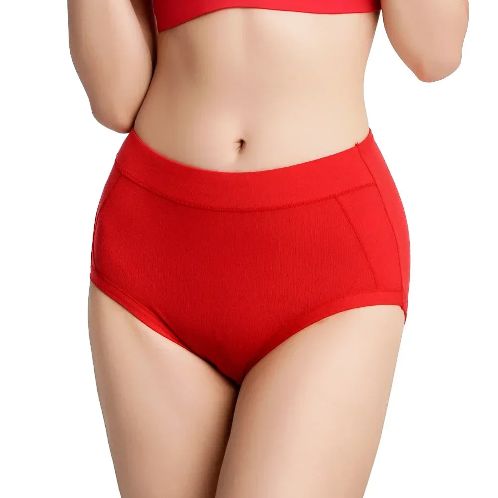 Women's High Waist Cotton Briefs (3-Pack)