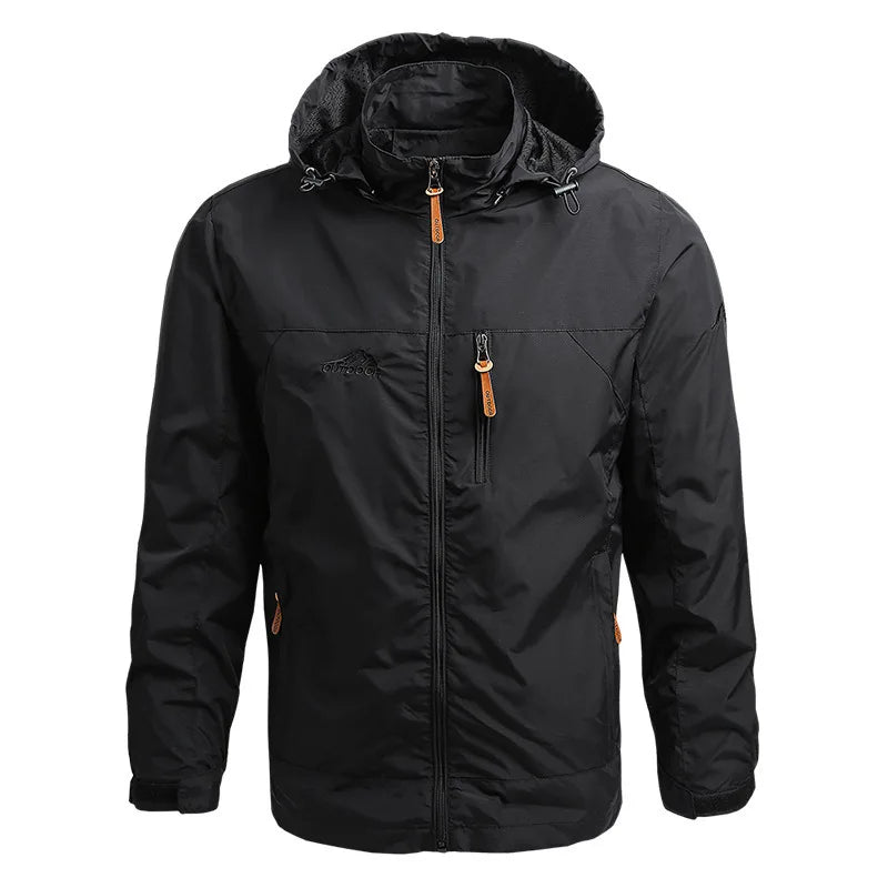 Men's Tactical Waterproof Windbreaker Outdoor Hooded Jacket
