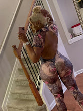 Colorful Print See-Through Jumpsuit