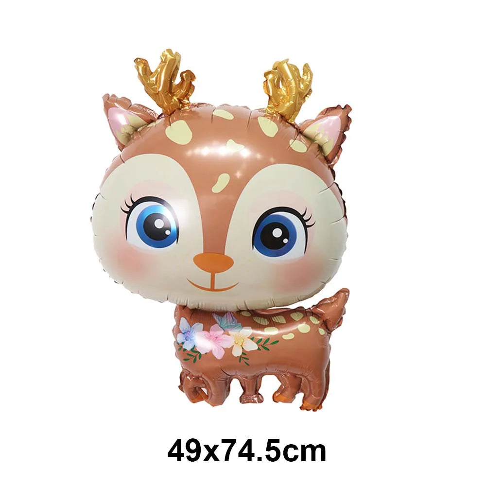 Large Standing 4D Foil Christmas Balloon - Inflatable Holiday Decor with Base