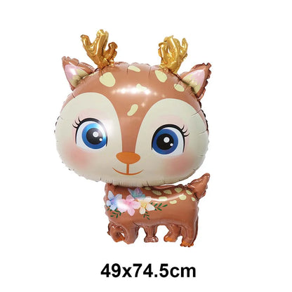Large Standing 4D Foil Christmas Balloon - Inflatable Holiday Decor with Base