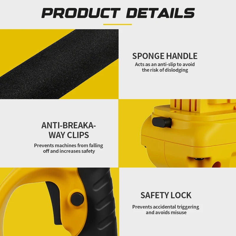 Brushless 1380W Electric Chainsaw with Telescoping Pole Pruner