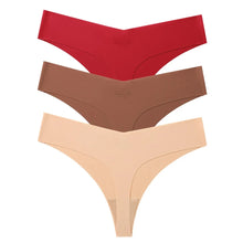 3Pcs Seamless Low-waist Thongs