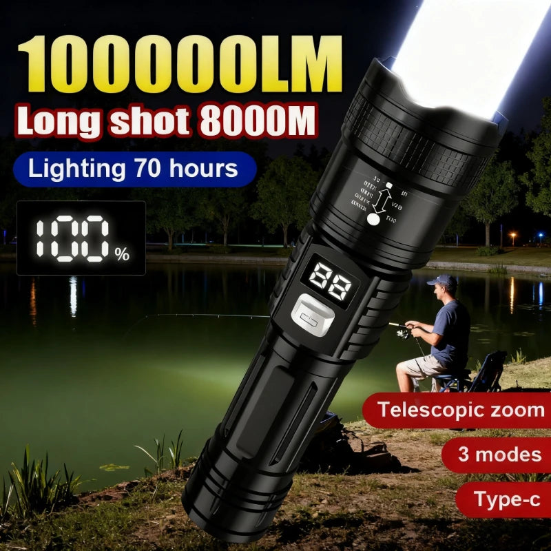 High-Power LED Rechargeable Tactical Flashlight