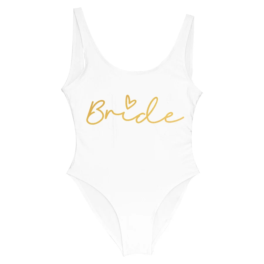 Team Bride One-Piece Swimsuit