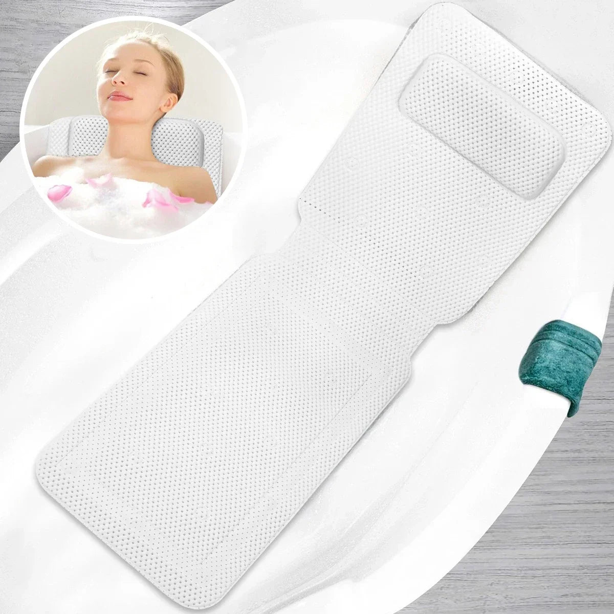 Full Body Non-slip Suction Cup Neck Rest Massage Pillow
