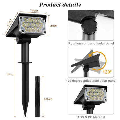 Outdoor Waterproof Solar Landscape Spotlight