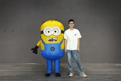 Cartoon Inflatable Overalls Robot Costume – Adult Inflatable Mascot Outfit for Halloween & Parties