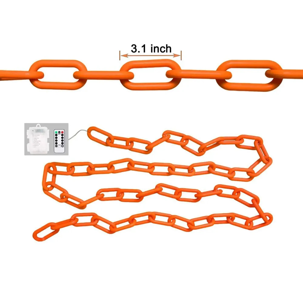 Halloween Light-Up Chain Prop String Lights with 8 Modes