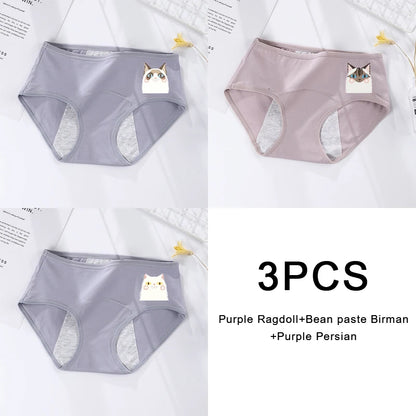 3PCS Large Flow Menstrual Briefs