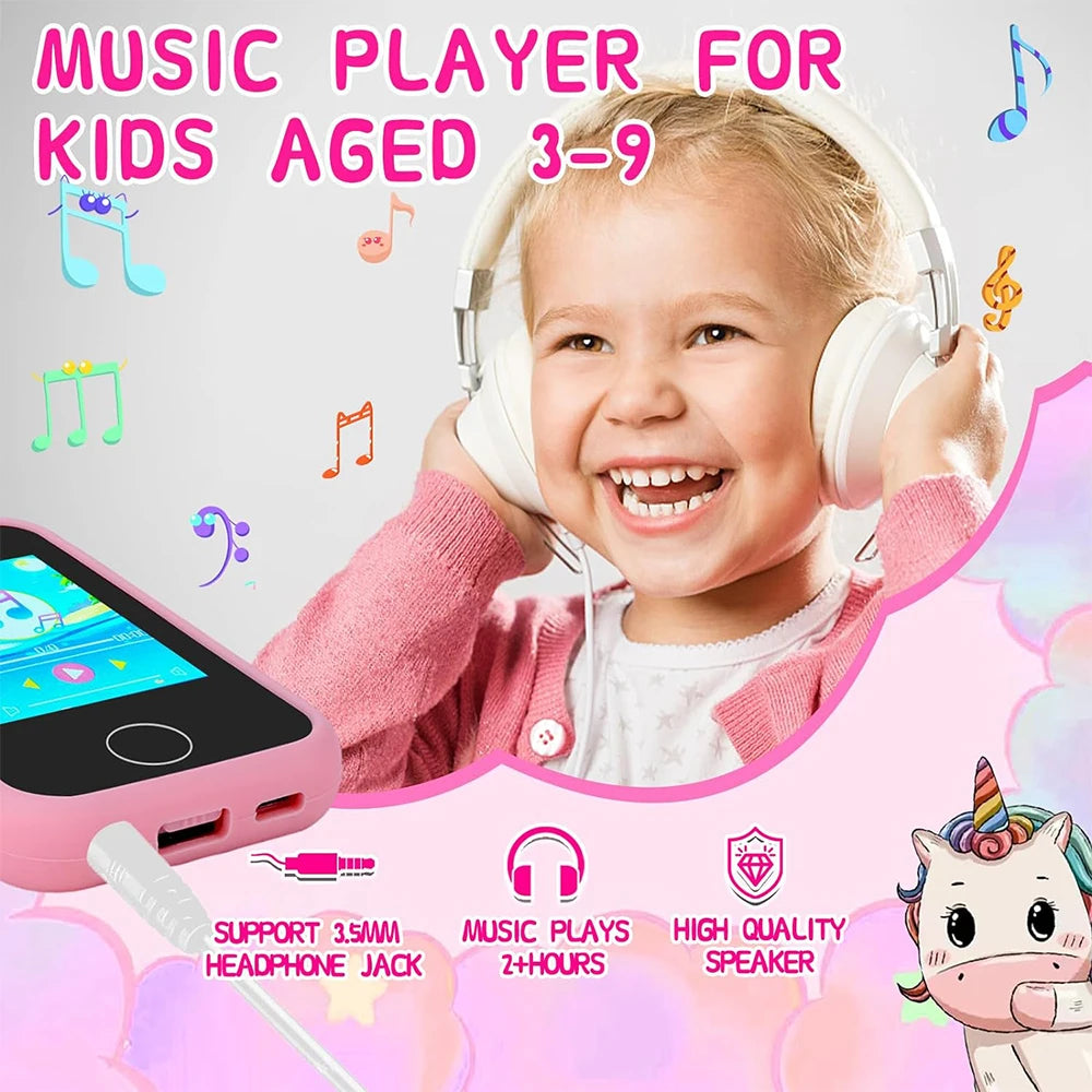 AMORUS Kids Smart Phone Toy with Dual Camera & MP3 Player