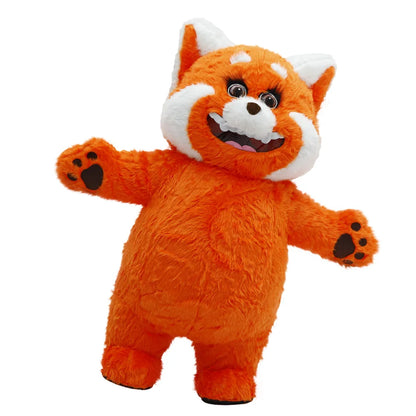 Adult 2.2M Orange Raccoon Inflatable Mascot Costume – Party Outfit