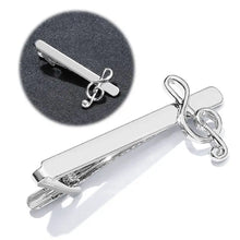 Treble Clef Piano Score Tie Clip