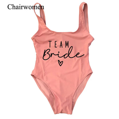 Team Bride One-Piece Swimsuit