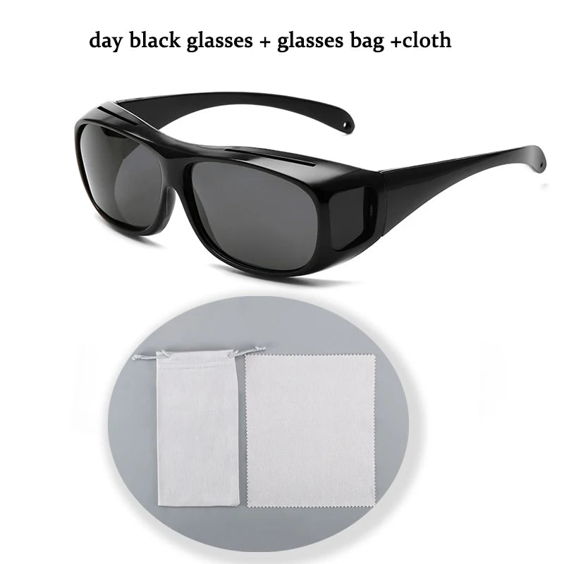 Night Vision Oversized Driver Anti-Glare Glasses