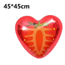 Multipack Strawberry Aluminum Film Birthday Balloons