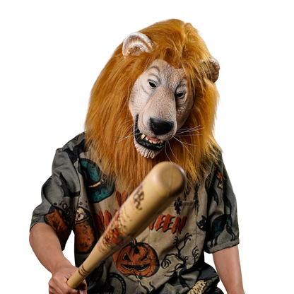 Realistic Lion Latex Mask