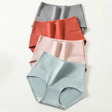 High Waist 4Pcs Cotton Panties