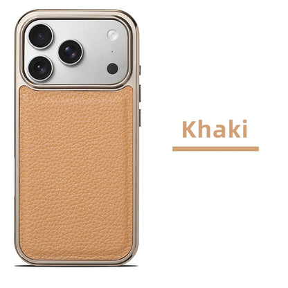 Electroplated Lychee Grain Phone Case