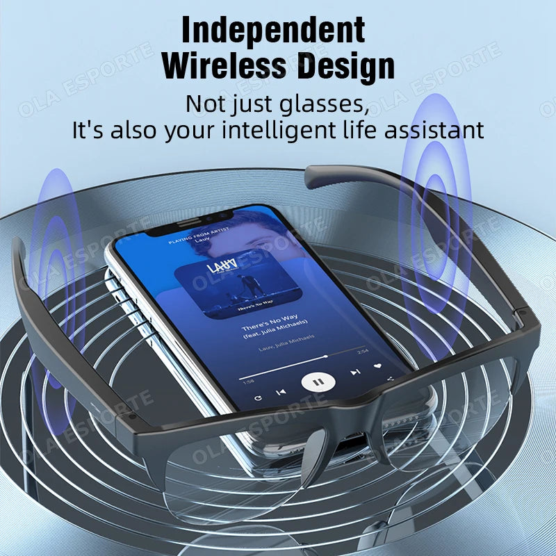 Color-Changing Lens Smart Glasses with Voice Assistant