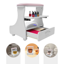 Pedicure Stool Foot Rest with Wheels