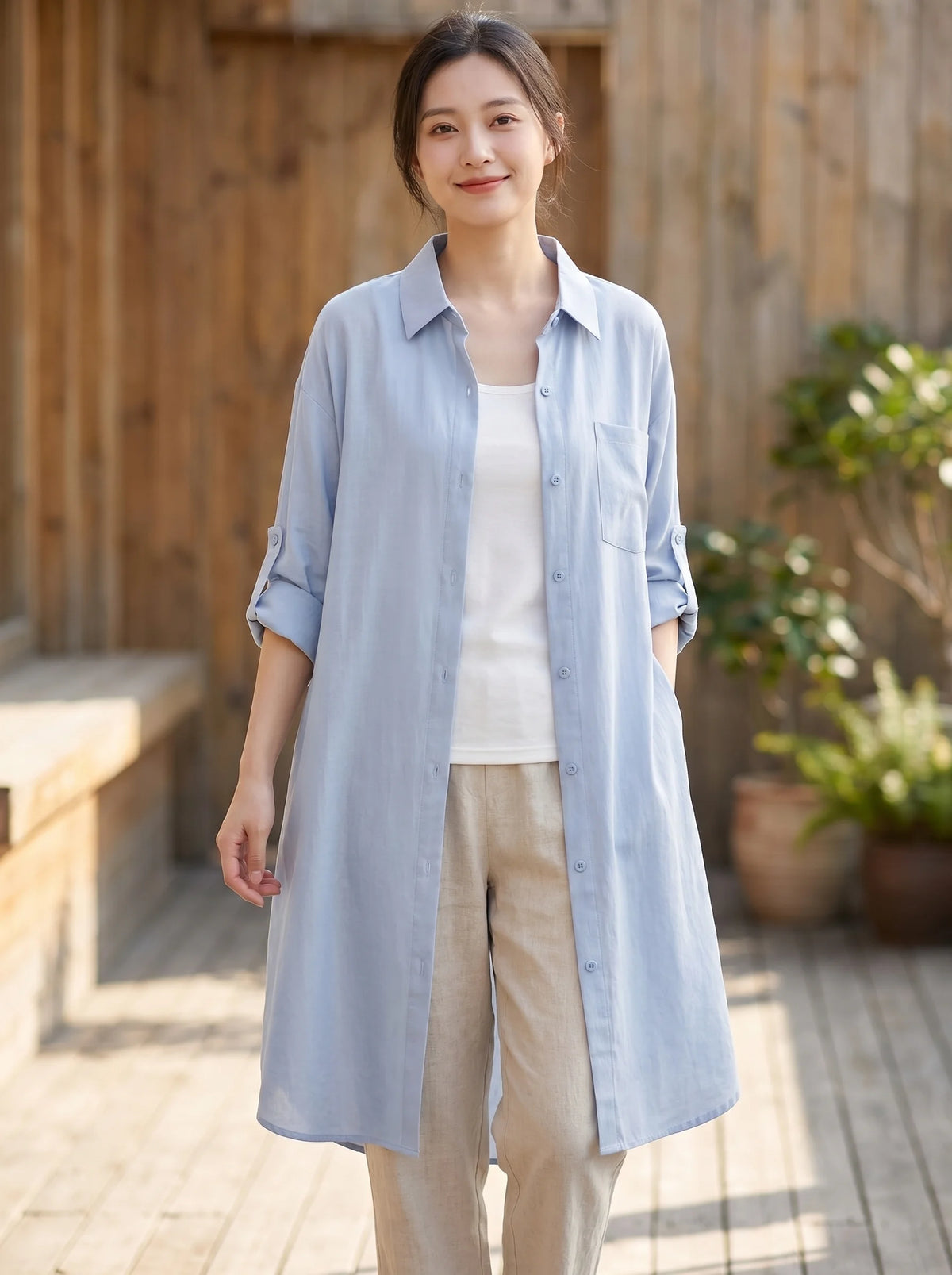 Rosa Fera Plus Size Women's Longline Shirt