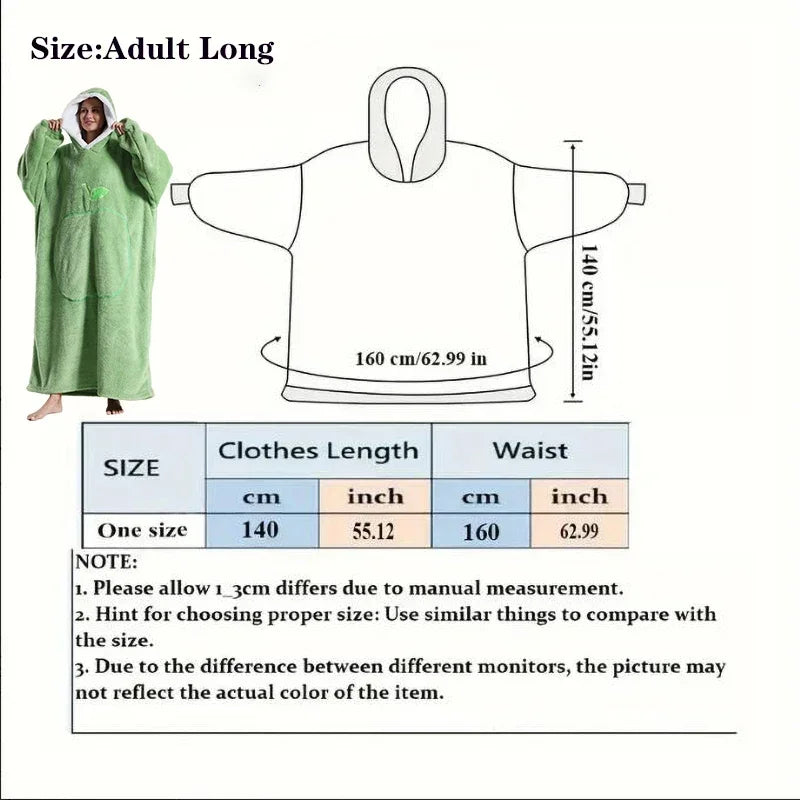 Extra Long & Thick Hooded Robe