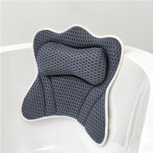 4D 6 Non-Slip Suction Cups Contouring Ergonomic Design Bathtub Neck Pillow