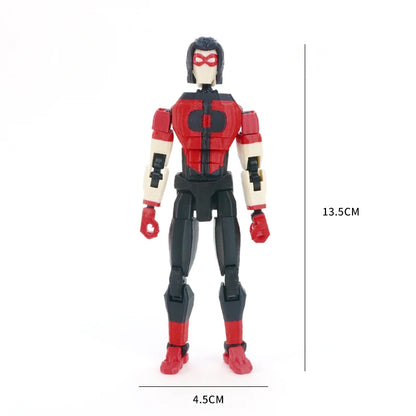 3d Printed Blue-Masked Invincible T13 Dummy Multi-Jointed Action Figure