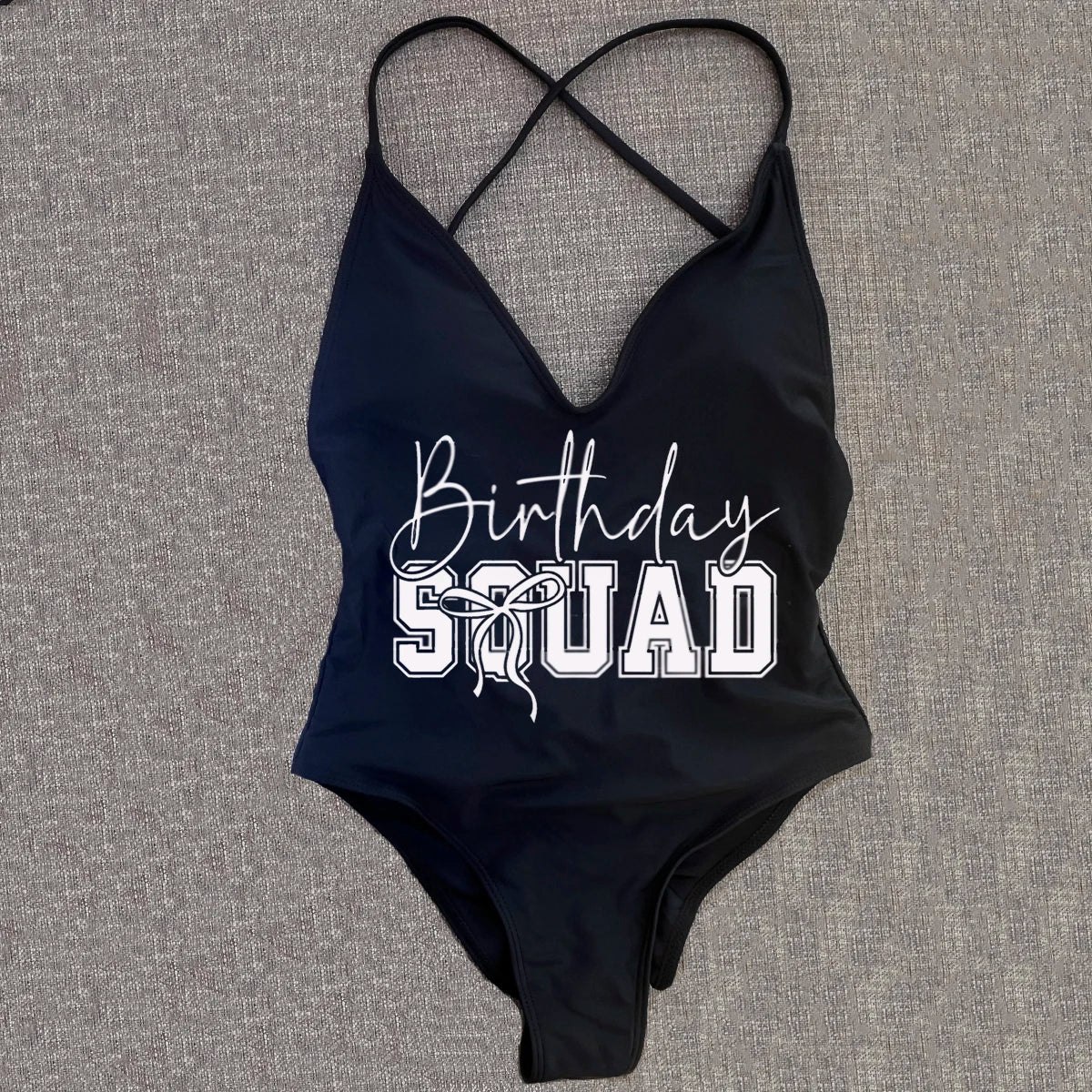 Padded One Piece Swimsuit Birthday Bathing Suit