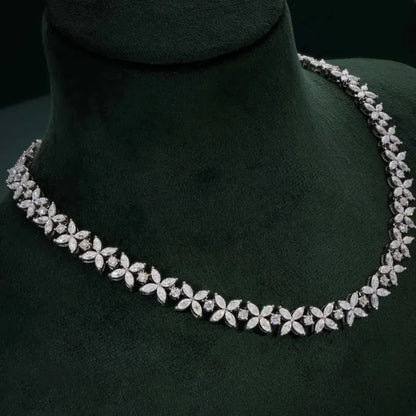 19.4CTW Marquise & Round Lab Grown Diamond Statement Pendant Necklace (14K White Gold / Platinum)