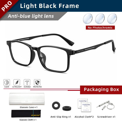Ultra-Light Titanium Photochromic Multifocal Reading Glasses