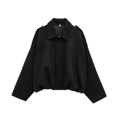 Women's Vintage O-Neck Single-Breasted Jacket
