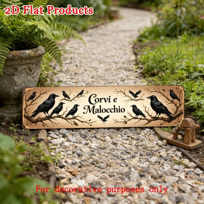 2D Vintage 'Pick Your Poison' Halloween Metal Sign