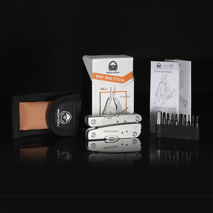 ROXON M2 14 in 1 Mini Small Lightweight Multitool with Folding Scissors