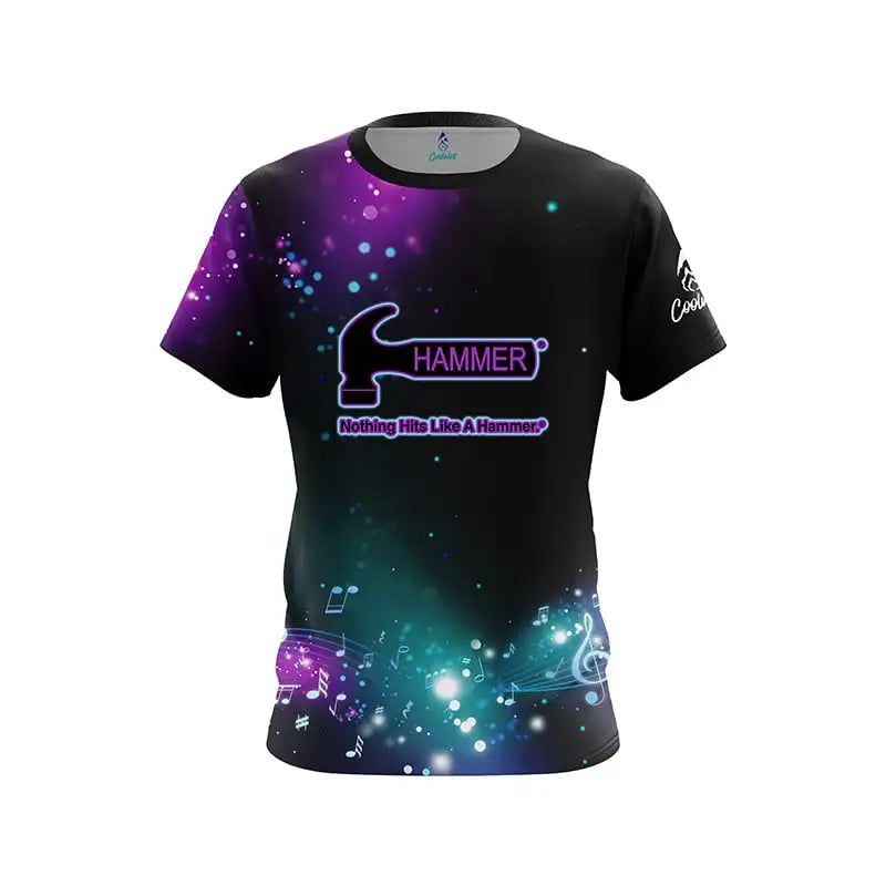 Hammer Graphic Color-Splash Performance Bowling Shirt