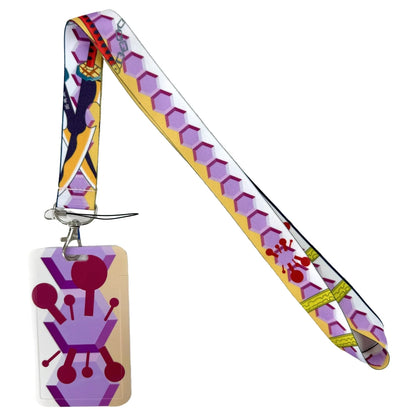 Anime Character Lanyard with ID Card Holder & Keychain