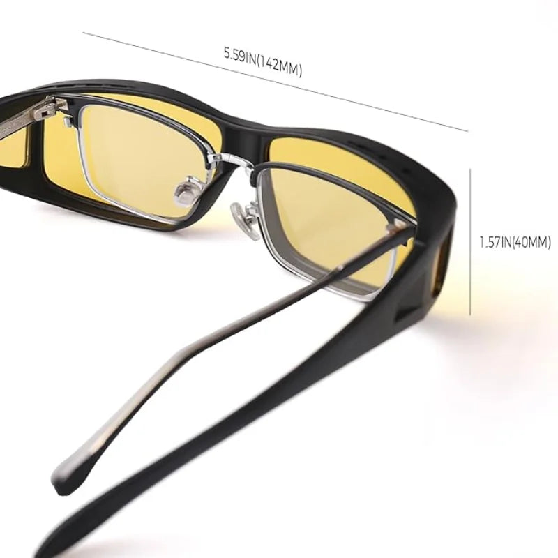 Night Driving Over Sunglasses Anti Glare Polarized Glasses