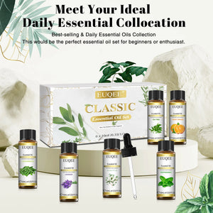 EUQEE 6 Bottles Essential Oils Set