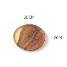 Round Wooden Dinner Plates