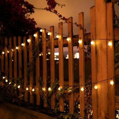 Outdoor Solar Crystal Globe String Lights (IP65 Waterproof)