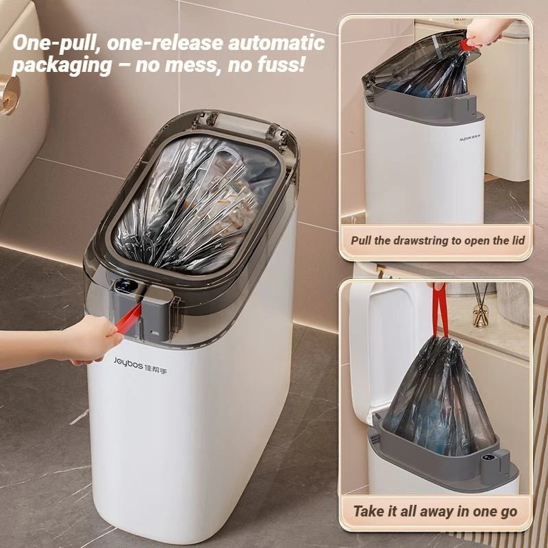 JOYBOS Automatic Adsorption Bag Trash Can With Lid Smart Sensor