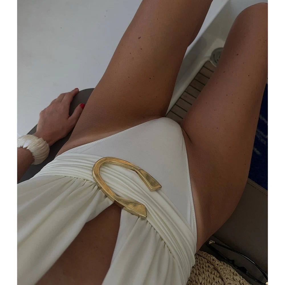 Two Pieces Micro Bikini Sarong Mini Skirt
