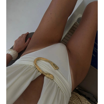 Two Pieces Micro Bikini Sarong Mini Skirt