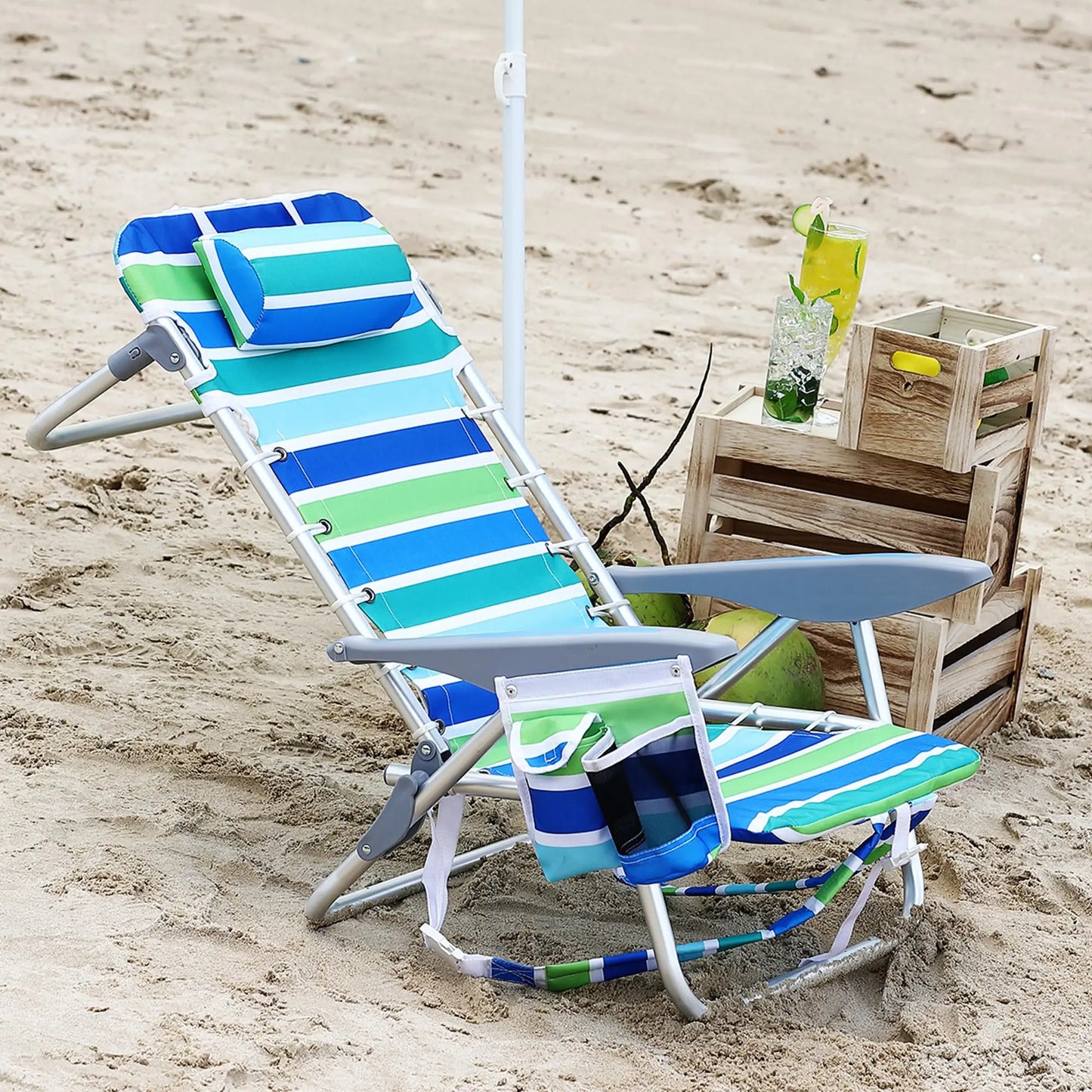 Portable Backpack Beach Chair 2 Pack