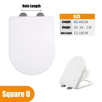 Slow-Close Double Layer Toilet Seat with Built-in Child Potty Training Cover