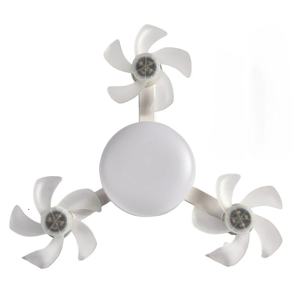 Modern Drone-Style LED Ceiling Fan Light with Remote Control & Dimmable Colors