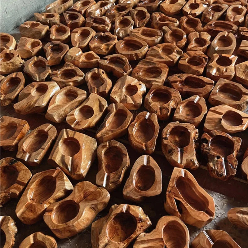 Natural Irregular Wood Ashtray