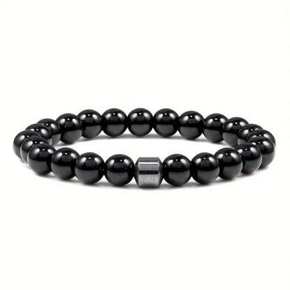 Magnetic Tiger Eye Lava Map Shimmer Malachite Stone Bracelet